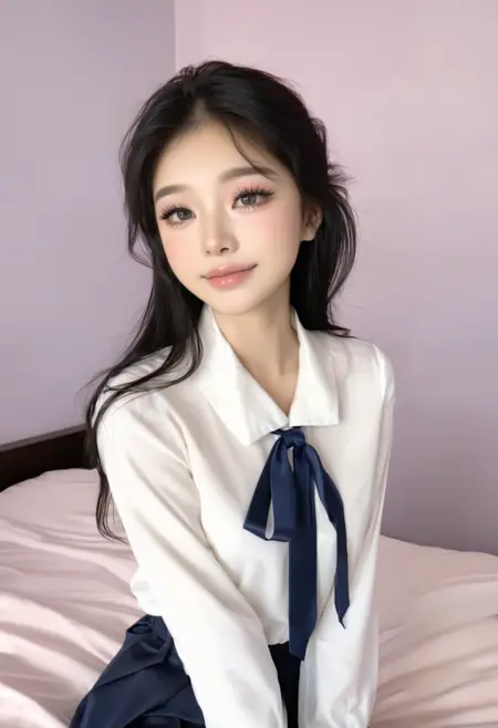 Asian girl make-up