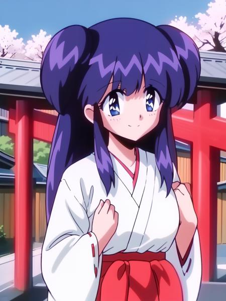 <lora:Shogonoidokozue:0.8> Shogonoidokozue, blue hair, small breasts, blue eyes, smile, happy,  cowboy Shot,
japanese white clothes, miko, red hakama, shrine, cherry blossom,
1990s \(style\), anime, anime_screencap, animated gif, mp4 ,video, animated, 
masterpiece, high quality, very_high_resolution, large_filesize, full color,