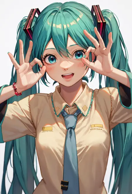 (PonyXL pose) ok sign / ok sign over eye / double ok sign