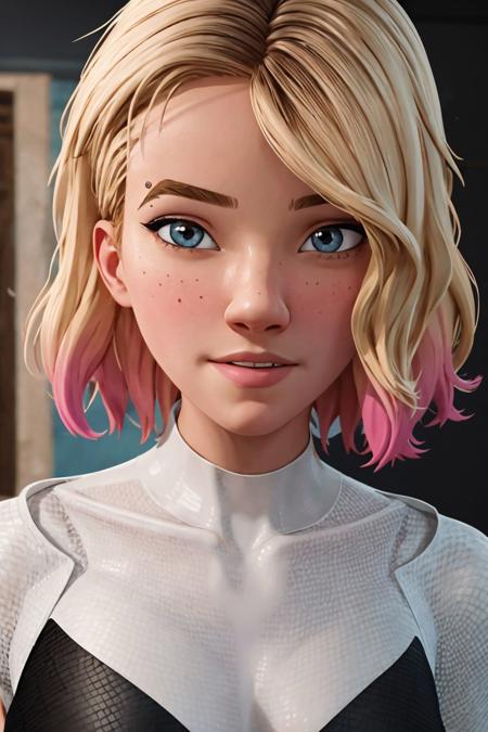 <lora:SpiderGwen:0.75>, 1girl ,solo,gwen stacy,spider web print, spider gwen , body suit , superhero, masterpiece, best quality, highest quality, cinematic lighting, (volumetric lighting), extremely detailed CG unity 8k wallpaper, focused, 8k wallpaper, 4k wallpaper, extremely detailed, ultra realistic, photorealistic, sharp focus, absurdres, (HDR:1.2), (high contrast), photograph, detailed and intricate, instagram, close-up portrait, vibrant, 4K HQ, sharp focus, (Ultra realistic [[photo]], detailed face:1.0), (detailed eyes:1.0), (realistic photo:1.1), (masterpiece:1.0), detailed background