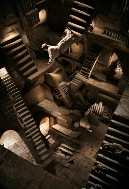 Multidimensional Stairs Labyrinth Consept [PONY] by UOC