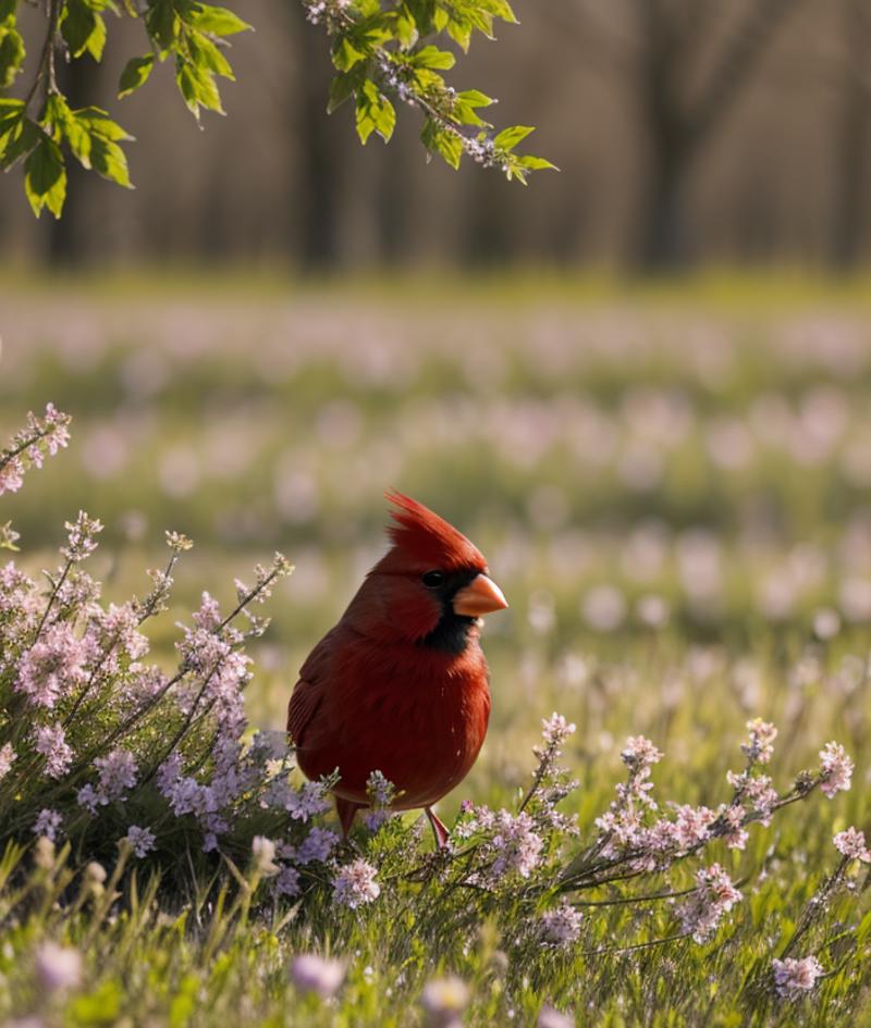 Cardinalis cardinalis image by zerokool