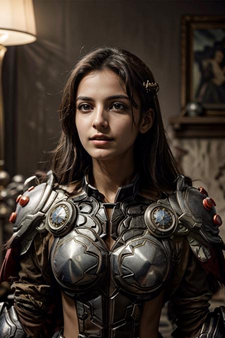 <lora:HXarmour_070:0.9> 35mm photograph, film, bokeh, professional, in a fantasy throne room in a casle, hxarmour, ((upper body view)) pretty sexy 20yo girl, (light red armor:1.4), hyperrealistic, super realistic, sharp focus, OverallDetail, SkinHairDetail, 8k, (((masterpiece))) (((ultimate quality))), epiCPhoto, exquisite beauty, perfect eyes, perfect nose, perfect lips, happy face, high texture resolution, photorealistic, fantasy setting, epic composition, perfect realistic hands and fingers <lora:pytorch_lora_weights(1):0.5> <lora:more_details:0.5>