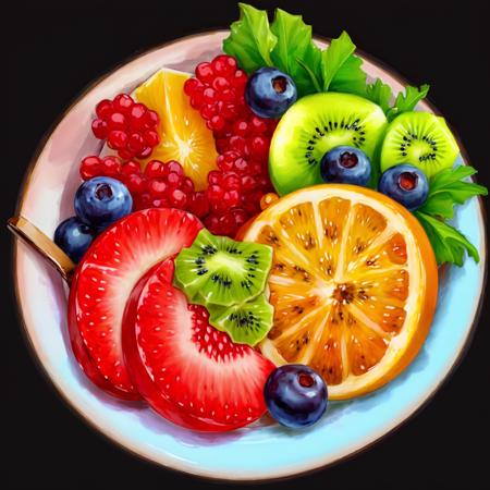 fruit salad, stylized foods, art by fod5tle <lora:stylized foods-000020:0.6>