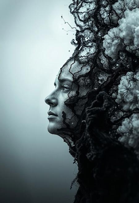 a thought-provoking fine art photo caught before it disappears forever, Conceptual, abstract, creative, unique, 8k uhd, ultra-sharp focus, highly detailed, internationally-acclaimed photograph