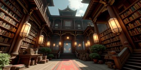 FANTASY LIBRARY COURTYARD v1.0