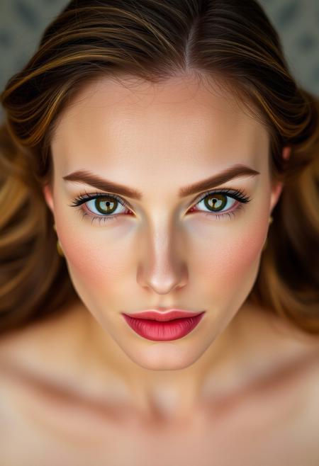 Top-down view, Elegant, Graceful, Radiant, Stunning, Poised, Glamorous, Refined, Chic, Sophisticated, Beautiful, Feminine, Classic, Dazzling, Sleek, Timeless, Enchanting, Stylish, Lovely, Luxurious, Exquisite, Pores, Subtle skin, Authentic Skin, natural detailed skin, face closeup, portrait,