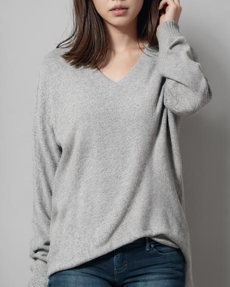 v-neck grey sweater grey sweater