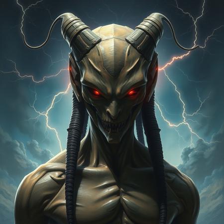 an intriguing depiction inspired by the enigmatic Tleilaxu from the Dune universe. Mysterious tleilax. Utamoto style. Concept art. Sharp. Digital painting.  intriguing depiction inspired by the enigmatic Tleilaxu from the Dune universe. inspired by the xenomorph. inspired by the Bible. inspired by Frazetta. science fiction poster. head and chest only. upperbody. cinematic sci fi scene. accurate anatomy. symmetry. portrait and science fiction theme with lightning, aurora lighting. clouds and stars. smoke. futurism. fantasy. by beksinski car decode. by raymond swanland and moebius. oil painting. highly detailed. perfect face. trending on artstation