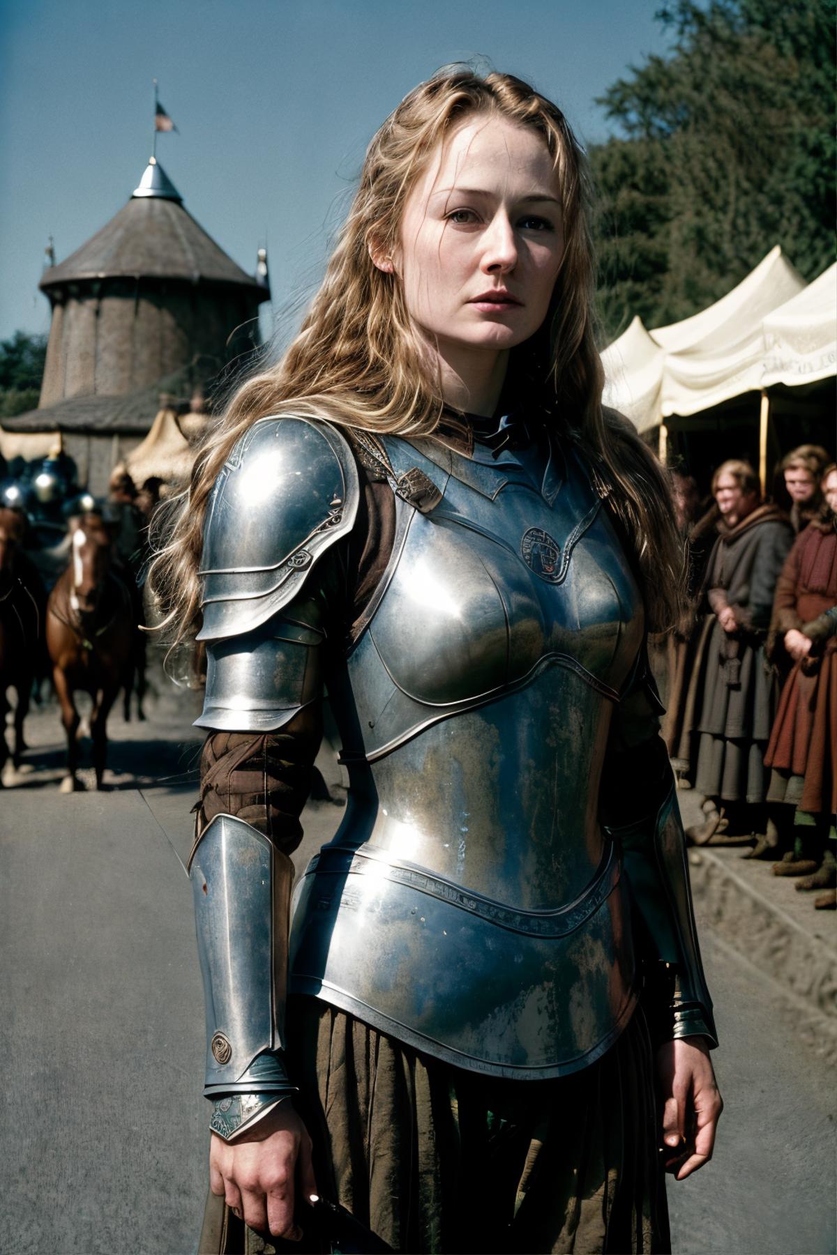 beautiful princess shieldmaiden Eowyn of Rohan by Mark, Stable Diffusion