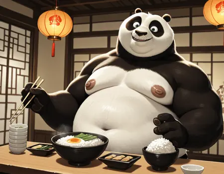 Po - kung fu panda ( Illustrious )
