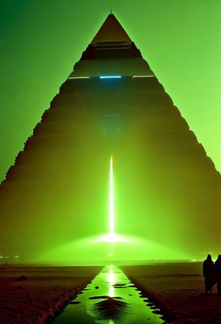 ()Hyoer Realistic:2.0)Polaroid picture an image of Ancient Egyptian pyramids, bathed in golden light, as a shimmering portal materializes beneath. The portal's iridescent glow illuminates the desert sands, beckoning travelers to enter. Capture the contrast between the ancient structures and the (futuristic, utopian universe within, teeming with lush vegetation, gleaming spires, and hovering spacecraft. Incorporate a sense of wonder and discovery, as the secrets of the pyramids unlock a gateway to a brighter, intergalactic future: 0.2)
BREAK
()Hyoer Realistic:2.0)Polaroid picture an image of a Hyper-realistic cityscape of Dubai transplanted into the icy landscape of Alaska. The Burj Khalifa and other iconic Dubai skyscrapers stand tall amidst snow-covered mountains and frozen lakes. Neon lights and holographic advertisements illuminate the buildings, contrasting with the serene, snowy environment. Advanced, futuristic architecture blends seamlessly with the natural beauty of Alaska. The scene is set at dusk, with the sky transitioning from blue to a deep, icy purple. Detailed reflections on the frozen surfaces, intricate lighting effects, and a sense of dynamic energy. Rule of thirds, high-resolution details, and realistic textures.