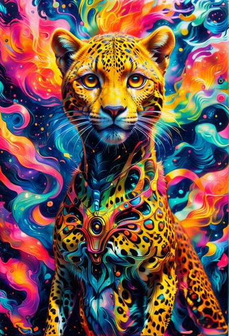 PsychadelicChaos, absurdres, high resolution, detailed, Rating_Safe, stylized by Artgerm and Krenz Cushart, photograph, In a surreal and whimsical scene, Elsie Hewitt, the iconic figure of psychadelic, stands tall in front of a backdrop of swirling colors. Her psychedelic style is tailored by an unexpected twist, at Midday, iconic character designs, conceptual self-portraits, playful expressions, integration of art and design, old polaroid, character reference sheet, Sketched, Long exposure, Kodak UltraMax 400, F/5, cheetah print hue, realistic dynamic face, <lora:Upgraders\Detail Tweaker XL:1.0>, <lora:Challenge\aidmaPsychadelicChaosWorldMorphXL-V0.1:1.0>, <lora:SFW\SDXL FaeTastic Details:1.0>