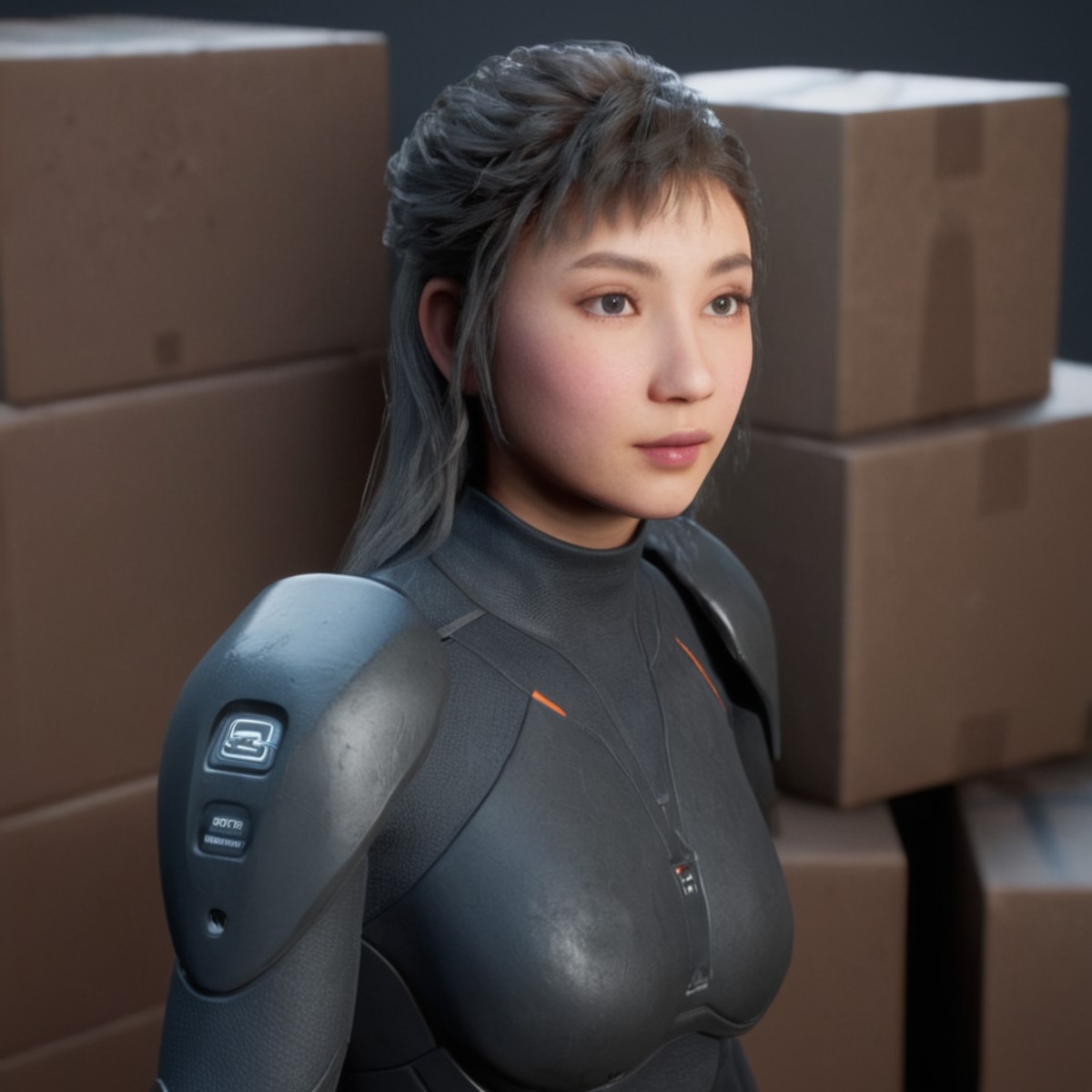 cinematic film still of  <lora:Unreal Engine style:1>
An Unreal Engine image of a video game machine with a bunch of boxes...