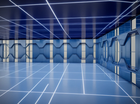 Interior Designs Collection - 25 Assets [XL] 22 Techno Cyber Hall