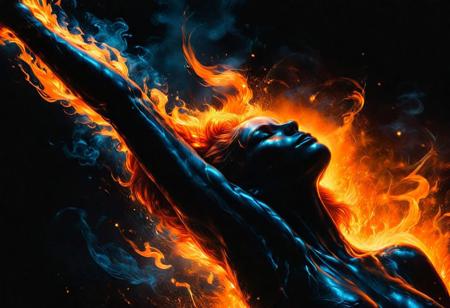 Silhouette real, breathtaking detailed, masterpiece, lovely, charming, awe-inspiring, radiant, magnificent. (real female withvibrant orange glowing smoldering accent and shiny gold color scheme:1.02). glossy.
<lora:InkArtXL_1.2:0.4> <lora:FaeTastic:0.35> . award-winning, professional, highly detailed . extremely high-resolution details, photographic, realism pushed to extreme, fine texture, incredibly lifelike, high contrast, well defined, realistic skin, detailed skin.