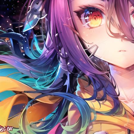 shuvidef <lora:Shuvi-UC-v1:1>, hoodie, upper body, stars, close up, detailed face