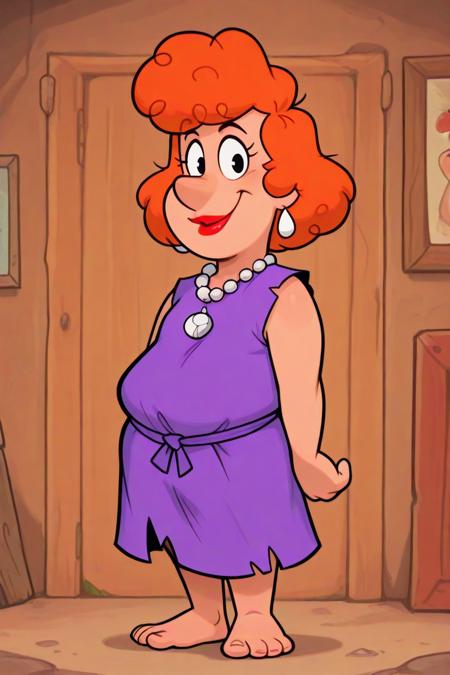 Fred and Barney disguised as Welma and Betty- Flintstones Fred disguised as Welma - Flintstones