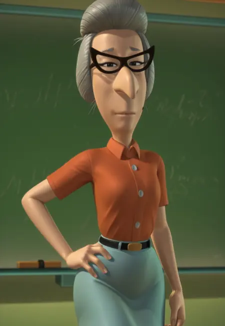 Ms. Fowl (Jimmy Neutron) illust/pony