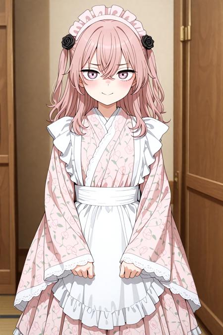 Japanese Maid Style Apron Dress Long Length - Illu v1.0