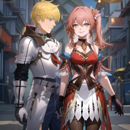 Arthur Pendragon x Guinaifen (Fate/Prototype x Honkai Star Rail)