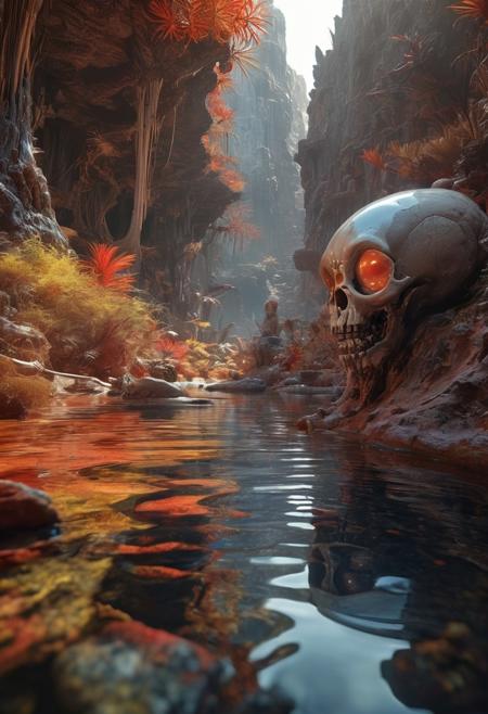 (style of Josh Kirby,style of John Harris,style of Mike Winkelmann,style of Jean Giraud,style of Angus McKie),award winning,
cinema_stil,(from_below:1.5),wide shot, EdobHorrorLandscape,Super wide Angle and large format,fantasy,ban,opal render,
cinematic, serene natural scene, 2 girls, tourists, skinny, small round ass (sagging breasts, teardrop breasts,  large puffy nipples), backpack, taking selfie, flashing tits for her camera in a small boat on a calm body of lake, an impressive waterfall cascading down from a giant creatures, lush vegetation growing around it, The skull should be seamlessly integrated into the landscape, ethereal and mystical atmosphere, Sunlight should filter through the canopy above, highlighting the tranquil and otherworldly quality of the scene, beautiful reflection,
(colored_desert_light_blue_perlwhite,colored_cosmic_dust_fire_red_perlwhite,colored_astronaut_indianred,colored_alien_sporophytes_plants_dark_grey_perlwhite),(acid_green_perlwhite_grease),
Hyper-detailed,Insane Details,Intricate Details,Super-Resolution,Megapixels,Strong Shadows<lora:EdobHorrorLandscape_XL_v1.0:0.8>,acidzlime<lora:acidzlime:0.4>,Cel Shading,Hypermaximalist,Super Detailed,Hyperrealism<lora:InkArtXL_1.2:0.5><lora:DD-pnte-neg-v1:-1.5><lora:MJ52:0.5>,