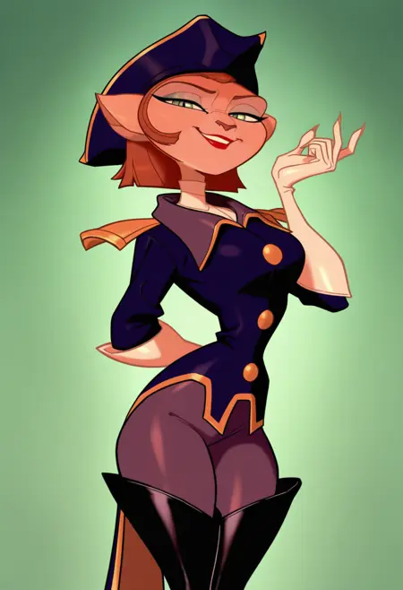 Captain Amelia, (Treasure Planet), LoRA, PonyXL | Illustrious XL
