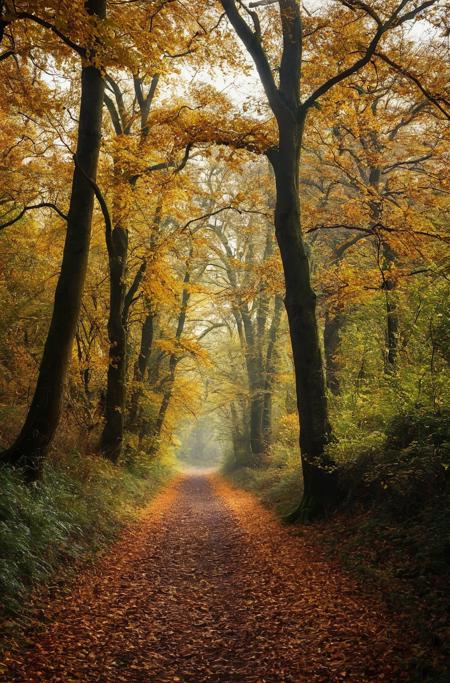 <(score_9,score_8_up,score_7_up,score_6_up,score_5_up,score_4_up, photograph, a dark path in the woods with leaves and the sun shining , by Julian Allen):1.0>,
<(dramatic autumn landscape, ears, park, take off, peace, rich cold moody colours, hi resolution, oaks):0.9>,
<lora:add-detail-xl:1.2>,
<lora:zavy-cntrst-sdxl:0.4>