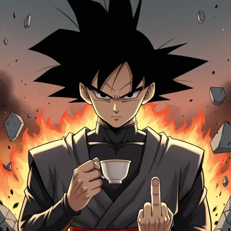 Goku Black [ Dragon Ball Super ] [ PXL / illustrious ] by Leaf