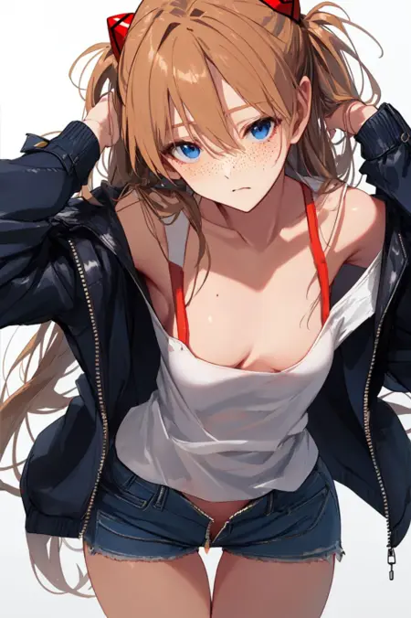 明日香【EVA】—极致质感 吊带裙,校园服装