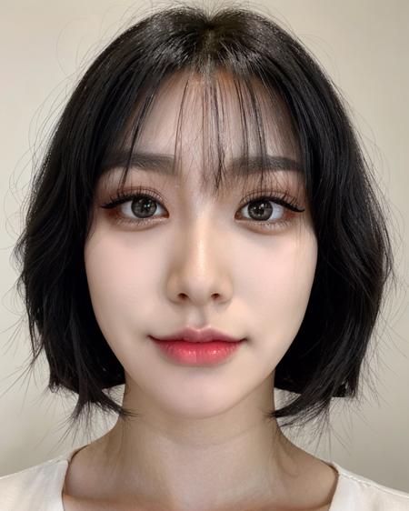 <lora:Sexy-Korean:1>  black straight hair, black eyes, just face,  <lora:epi_noiseoffset2:1> <lora:LORA-XenoDetailer-v2:1>