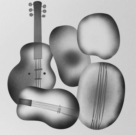 Grey Organic Shapes Grey Organic Shapes