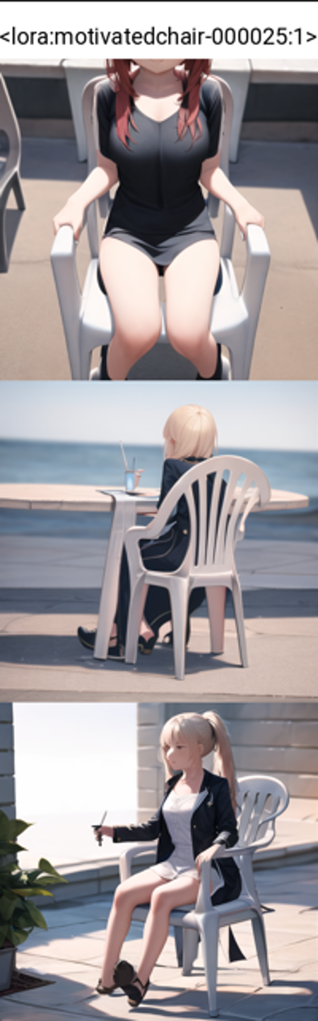 Plastic chair [MEME] Vergil chair, motivated - 34 epoch SD1.5, Stable  Diffusion LoRA