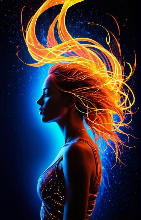 earth,wind,rain,fire,neon,elemental,vivid