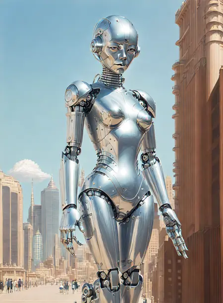 Hajime Sorayama (Chrome Woman Art Style)