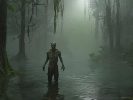 
parameters

a zombie standing in the water,a gloomy, primitive jungle background,forest,fog,water,reflection,slime,biological tissue,trixythespiderfox,dirty,<lora:gloomyXL>,artstation,
Negative prompt: lowres,bad anatomy,bad hands,text,error,missing fingers,extra digit,fewer digits,cropped,worst quality,low quality,normal quality,jpeg artifacts,signature,watermark,username,
Steps: 24, Sampler: DPM++ 2M Karras, CFG scale: 7, Seed: 3269362514, Size: 1024x768, Model hash: 0f1b80cfe8, Model: 综合--dreamshaperXL10_alpha2Xl10.preview, Clip skip: 2, Lora hashes: "gloomyXL: 6190646c5bc6", Version: v1.5.1-273-g902f8cf29, Hashes: {"model": "0f1b80cfe8"}