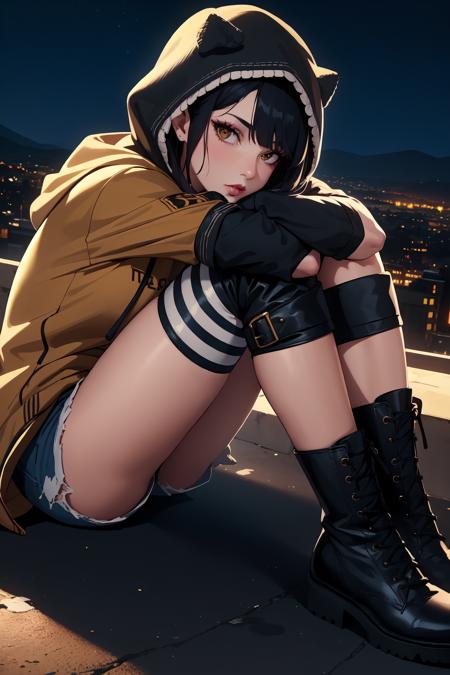 Cross-laced Footwear / Sitting - [Anime] - lolol V1
