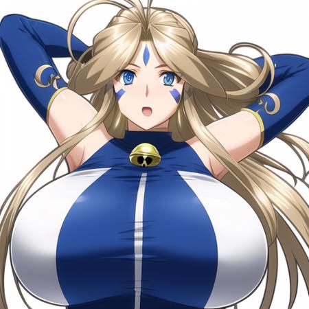 <lora:Bdandy:.4>, (Belldandy), Huge_breasts, (facial_mark:1.1), blue_eyes, blonde_hair