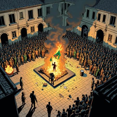 Effigy / Flag Burning Protest (Flux) V1