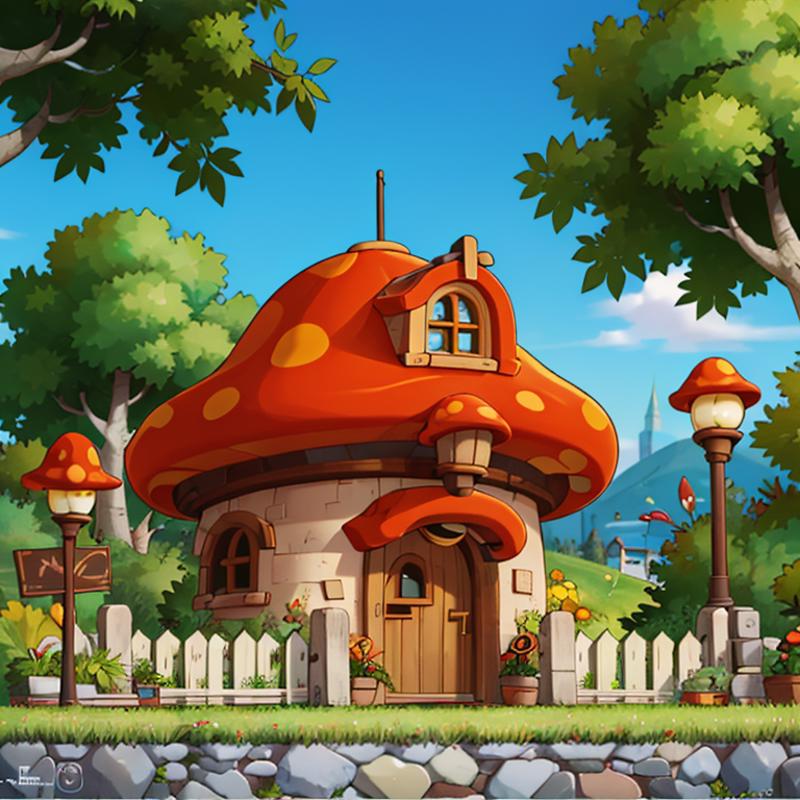 Henesys Buildings - Mushroom Homes (Maple Story) image by CitronLegacy