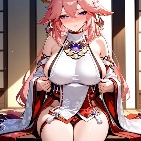 八重神子（原神）　yae miko（genshin）