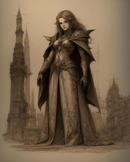  fantasy novel illustration sketch DaVinci