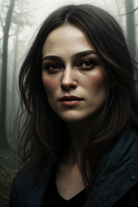 Photography of a classy woman's face,
dslr photo,
32k,
very sharp,
realistic,
highly-detailed-skin,
her hair is brown and short like she has the eerie glow that makes it feel like Keira Knightley when she was 18 years old. The eyes are wide open with fear as they clings to otherworldly beauty in a mystical forest setting against the soft light on their lips by jeremy mann, 8K resolution, high detail, ultra-high