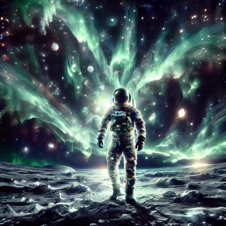 morph-aurora,(medium full shot) space, Astronaut on moon. 
<lora:aurora_0_100_V1-000009:1>
