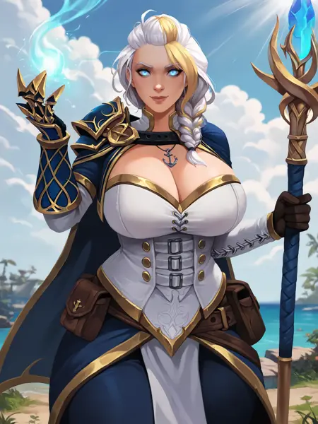 Jaina Proudmoore (World of Warcraft) NoobAI-XL (Epsilon / V-PRED) / PonyXL / SD1.5