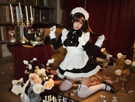 NSFW WAN2.2 T2V Maid outfit, short hair, white socks, cute