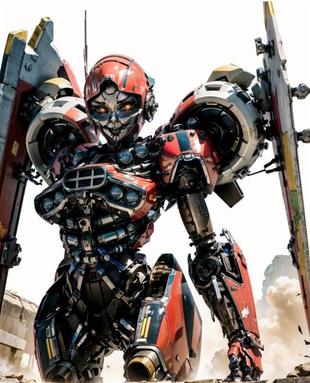shatter(plymouth) bumblebee \(film\) transformers \(live action\) decepticon mecha chrome metal helmet mechanical parts red pupils robot joints robotic face shatter(decepticon)