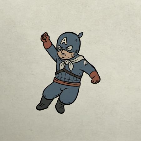 Captain America, <lora:xyg_3:0.9>,xyg,