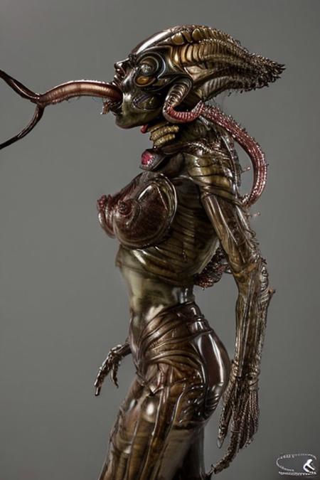 high quality, 1girl, species_sil, <lora:sil:0.75>cinematic lighting, epic, sexy, portrait. highly detailed, busty, (beautiful, masterpiece, best quality, extremely detailed face), perfect lighting, from side, kiss, profile, rim lights, 1girl, species_sil, alien, sexy, <lora:sil:0.85>, (huge breasts, big hips), petite, shine skin, tentacle hair, tongue out, tongue, night, body poses