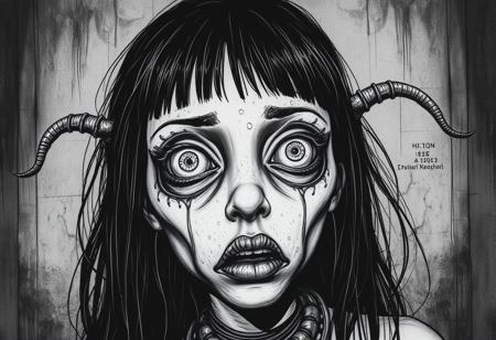 h r giger style icky eye girl